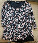 Gina Bloementjes Blouse Dames, Zwart, Maat 42/44 (L), Ophalen of Verzenden, Zo goed als nieuw