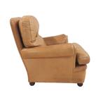 Vintage leren Poltrona Frau fauteuil, Ophalen, Gebruikt