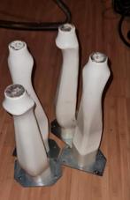 4 Witte Tafelpoten 30cm - Set, Tafelpoot, Gebruikt, Minder dan 50 cm, Ophalen of Verzenden