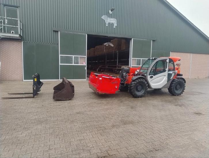 Manitou MLT625-75H vereiker +voerhapper bak en palletvork, Zakelijke goederen, Agrarisch | Werktuigen, Ophalen of Verzenden