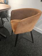 Stoelen velvet 2 zwart 2 goud, Huis en Inrichting, Tafels | Eettafels, Ophalen, Minder dan 50 cm, Gebruikt, Rond