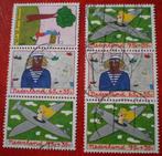 NL - Kinderpostzegels 1987 - Strook 2x 3 Zegels, Postzegels en Munten, Postzegels | Nederland, Verzenden, Na 1940, Gestempeld