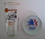 2 Olympische Spelen Items Glas & Aardewerk 1964 & 1984 ZGA N, Ophalen of Verzenden, Zo goed als nieuw, Frisdrankglas