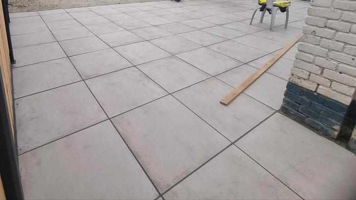 Keramische Terras Tegels • Beige • 60x60x4 •, Tuin en Terras, Tegels en Klinkers, Nieuw, Terrastegels, Keramiek, 5 tot 10 m², Ophalen