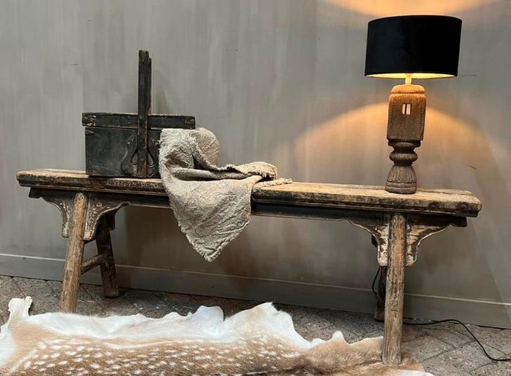 Chinees bankje chinese bankjes nieuwe container stoer sober, Huis en Inrichting, Woonaccessoires | Overige, Nieuw, Ophalen