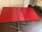 Retro vintage design Formica opklapbare tafel Brabantia, Huis en Inrichting, Tafels | Eettafels, Ophalen, Gebruikt, 50 tot 100 cm