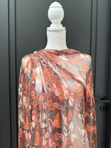 Zijde Chiffon textiel stof 6.50 m x 1.40 m beschikbaar voor biedingen