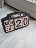 Mechanische kalender datum, Ophalen of Verzenden, Maandkalender, Zo goed als nieuw
