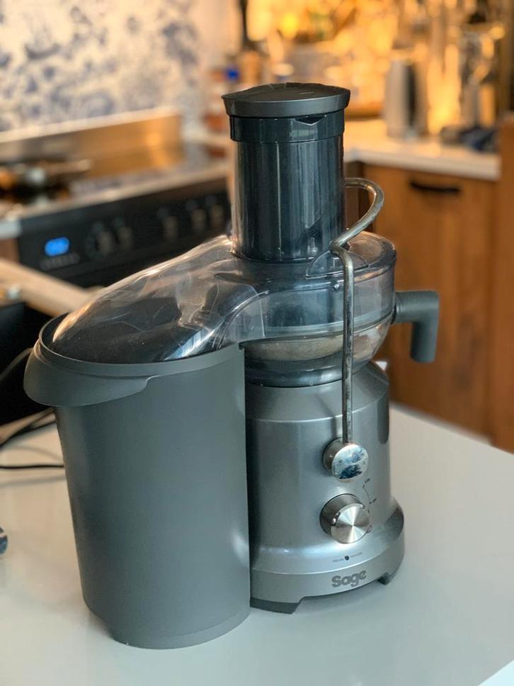 Sage Sapcentrifuge BJE430 SIL - Zo Goed Als Nieuw, Witgoed en Apparatuur, Juicers, Zo goed als nieuw, Sapcentrifuge, Elektrisch