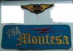 Montesa vintage patch badge opnaai embeem NOS mouw trail, Verzenden, Nieuw, Motoren