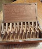 Sigaretten doos hout, vintage, Ophalen of Verzenden, Gebruikt, Tabaksdoos of Verpakking