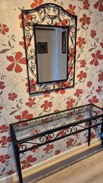 Haltafel spiegel sidetable, Ophalen, Zo goed als nieuw, Rechthoekig, Minder dan 100 cm
