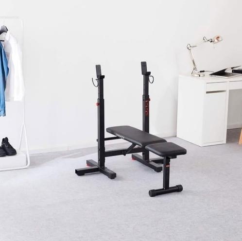 Opklapbaar Halterbank Fitnessbank Trainingsbank Gymbank new, Sport en Fitness, Fitnessmaterialen, Nieuw, Fitnessbank, Ophalen