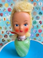Vintage poppen kopje, poppen hoofd, jaren 60 Sixtie, Verzamelen, Poppen, Ophalen of Verzenden, Gebruikt, Pop