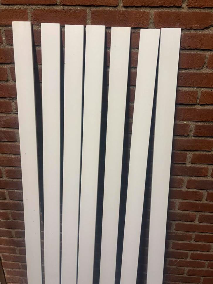 # Gloed Nieuwe MBF Witte Plinten - Set van 7 stuks #, Doe-het-zelf en Verbouw, Hout en Planken, Gebruikt, Plank, Overige houtsoorten