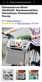 Honden fietsmand/rugtas, Dieren en Toebehoren, Honden-accessoires, Ophalen of Verzenden, Zo goed als nieuw