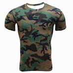 Heren camouflage compressie shirt fitness camo leger t-shirt, Verzenden, Nieuw