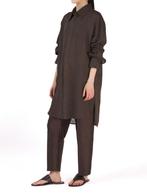 Barena Venezia linnen long shirt vib 38 blouse, Ophalen of Verzenden, Zo goed als nieuw, Maat 38/40 (M), Bruin