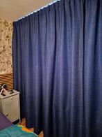 Donkerblauwe verduisterende gordijnen, Ophalen of Verzenden, Zo goed als nieuw, 200 cm of meer, 200 cm of meer
