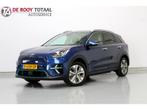Kia e-Niro DynamicPlusLine 64 kWh, HALF LEER | NAVIGATIE | L, Auto's, Gebruikt, Blauw, Leder en Stof, Grijs