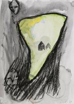 Martin Disler, original hand signed drawing from 1979, Ophalen of Verzenden