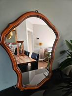 Vintage spiegel in houten klassieke lijst, Minder dan 50 cm, Gebruikt, Ophalen of Verzenden, Minder dan 100 cm