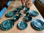 18 delig groen servies van Azur ceramics, Ophalen of Verzenden, Zo goed als nieuw