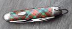 Om 1950 Zakmes Zak Mes met Schots Tartan Decor