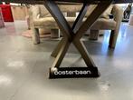ACTIE - Luxe Visgraat Eetkamertafel 110cm Black Oak - NIEUW, Metaal, Info@oosterbaanwonen.nl, Venus 31 8448CE Heerenveen, Rond