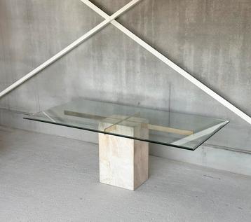 Artedi Travertine Eetkamertafel, ca 1980’s beschikbaar voor biedingen