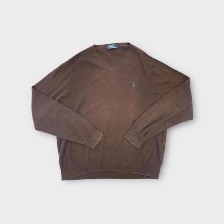 Ralph Lauren heren trui maat XL (100% pima katoen), Kleding | Heren, Truien en Vesten, Gedragen, Maat 56/58 (XL), Bruin, Ophalen of Verzenden