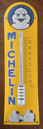 Michelin Thermometer emaille, Verzamelen, Merken en Reclamevoorwerpen, Ophalen of Verzenden, Zo goed als nieuw, Reclamebord