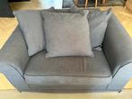 Donkergrijze Loveseat - Comfortabel en Stijlvol-133x90, Ophalen, Gebruikt, Tweepersoons, 75 tot 100 cm
