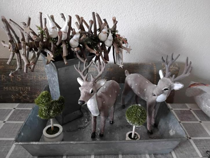 Mooie set zinken dienblad met accessoires, Huis en Inrichting, Woonaccessoires | Dienbladen, Metaal, Rechthoekig, Ophalen