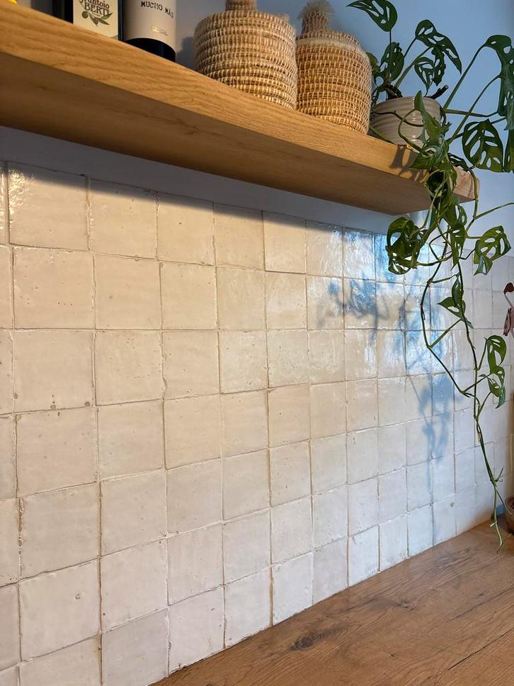 Platta Blanc Design Tegels 10x10 - 1,5 m2, Doe-het-zelf en Verbouw, Tegels, Zo goed als nieuw, Wandtegels, Overige materialen