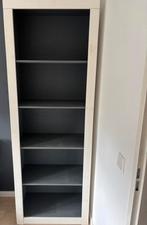 Mooie houten boekenkast in crèmewit/antraciet, Huis en Inrichting, Kasten | Boekenkasten, Ophalen, Met plank(en), Gebruikt, 200 cm of meer