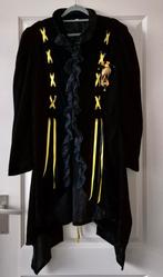 Zwarte carnavals jas met details - Maat L(XL), Zwart, Maat 42/44 (L), Ophalen of Verzenden, Onbekend