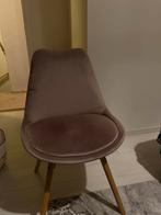 Stoel - JYSK- roze fluweel, Huis en Inrichting, Stoelen, Ophalen, Zo goed als nieuw, Overige kleuren, Eén