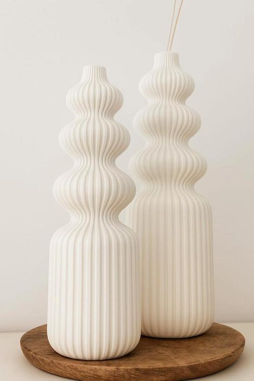 Unieke 3D-geprinte PLA Vazen – Op Maat Gemaakt en Helemaal I, Huis en Inrichting, Woonaccessoires | Vazen, Nieuw, Minder dan 50 cm