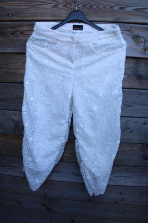 Broek offwhite Ermanno scervino kant mt 40 Vaste prijs, Kleding | Dames, Broeken en Pantalons, Zo goed als nieuw, Maat 38/40 (M)