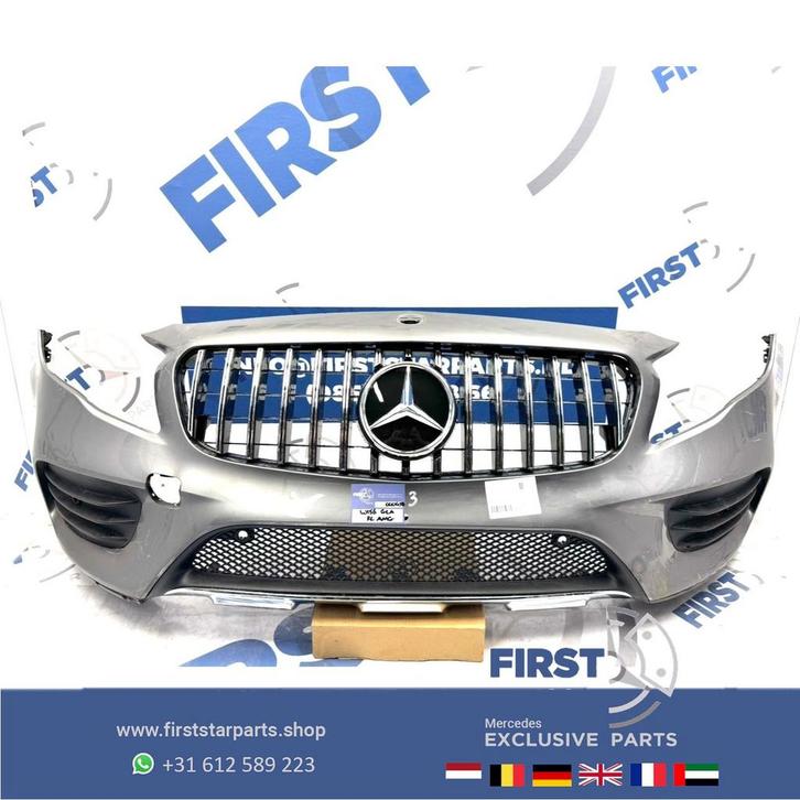 W156 BUMPER GLA FACELIFT AMG VOORBUMPER X156 ZWART WIT GRIJS, Auto-onderdelen, Carrosserie en Plaatwerk, Bumper, Mercedes-Benz