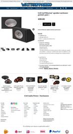 GAS Audio Power 720VE69 gepoorte hoedenplank speaker kistjes, Info@optimount.nl, Nieuw, Ophalen of Verzenden, Anholtseweg 48A 7091 HB DINXPERLO