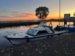 Mooie wit polyester kajuitboot Fjord. 7meter incl.trailer, Watersport en Boten, Motorboten en Motorjachten, Ophalen, Gebruikt