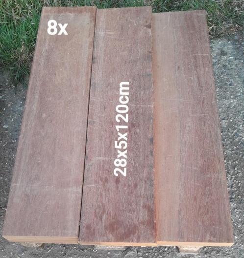 Azobe hardhout palen planken, Tuin en Terras, Palen, Balken en Planken, Nieuw, Planken, Minder dan 180 cm, Hardhout, Ophalen