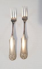 1845 set zilveren belegvorkje vleesvorkje zuurvorkje vorkje, Antiek en Kunst, Verzenden