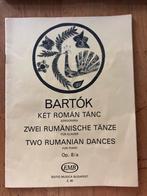 Bartók - Twee Roemeense Dansen voor Piano, Ophalen of Verzenden, Zo goed als nieuw, Instrument