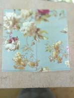 Stalen bedrukte linnen stof - diverse afmetingen, Hobby en Vrije tijd, Stoffen en Lappen, Blauw, Nieuw, Ophalen of Verzenden, 30 tot 120 cm