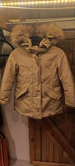 Originele woolrich winterjas parka maat 4 Beige., Kinderen en Baby's, Kinderkleding | Maat 104, Ophalen of Verzenden, Zo goed als nieuw