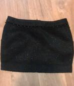 Maison Scotch zwart glitterrokje maat S, Zwart, Nieuw, Maat 36 (S), Boven de knie