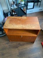 Vintage Teakhouten Dressoir, Met plank(en), Gebruikt, Teakhout, 50 tot 75 cm